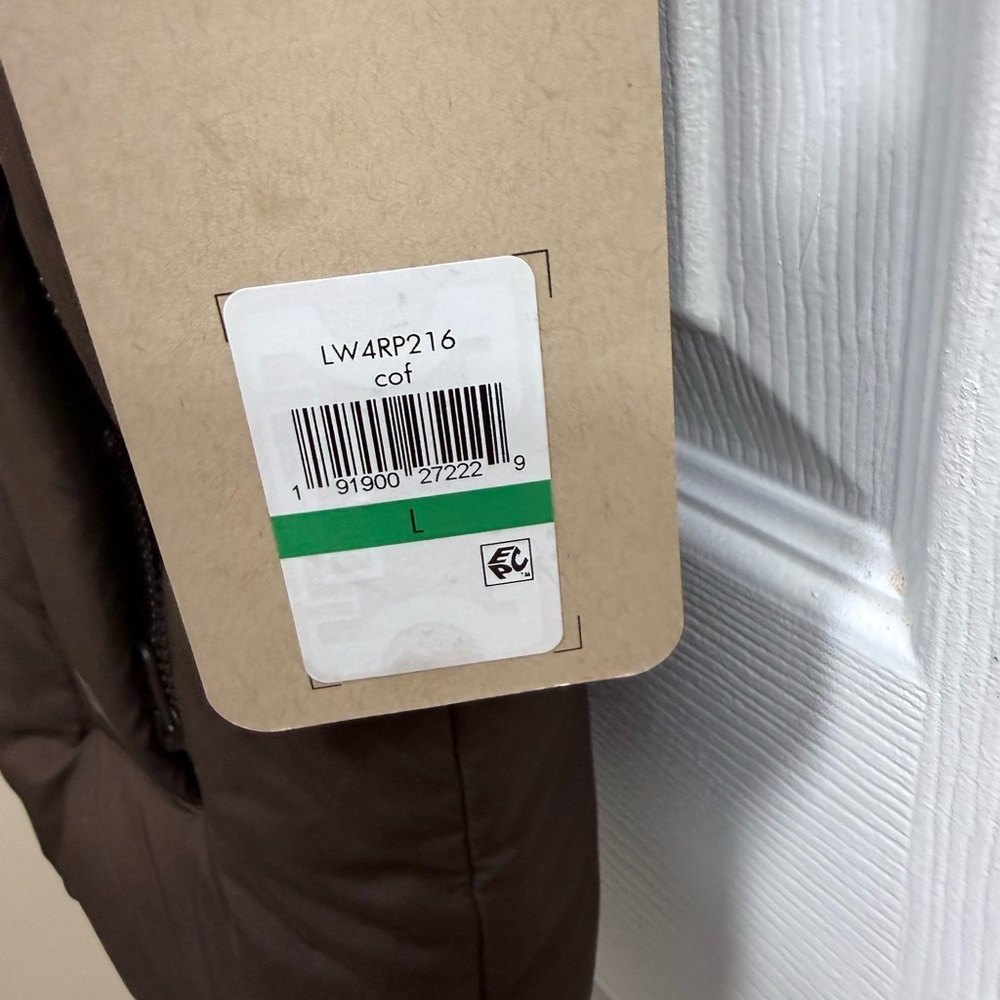 NWT Women's Stand Collar Puffer Vest In Brown, Size Large - Picture 2 of 10